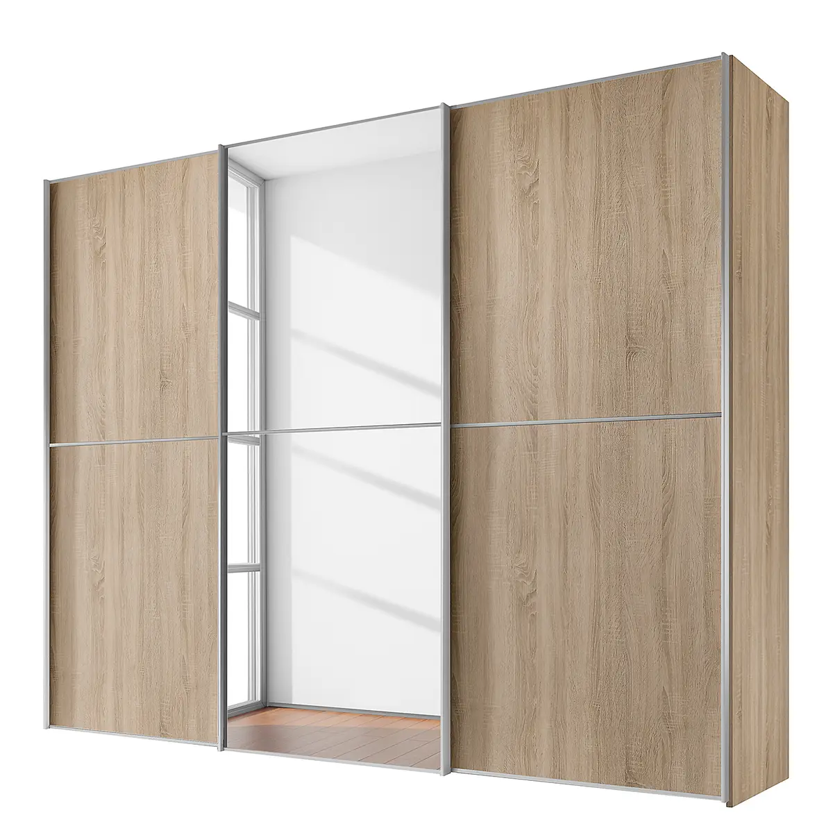 Schwebetürenschrank Typ B | Holztöne