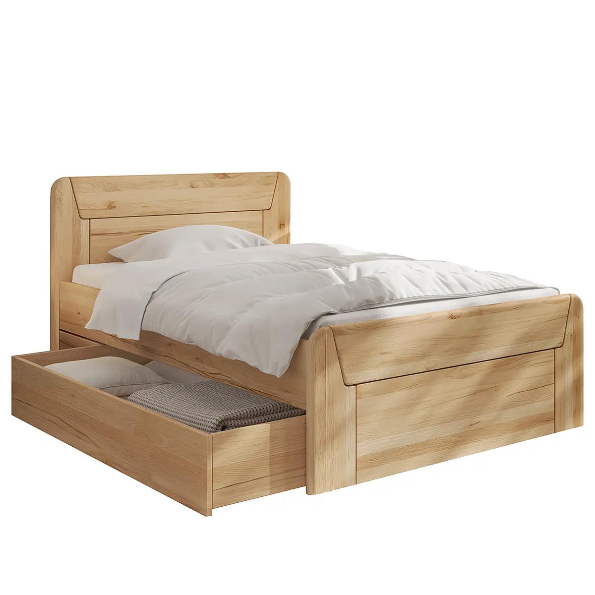 Massivholzbett Madiro | Braun