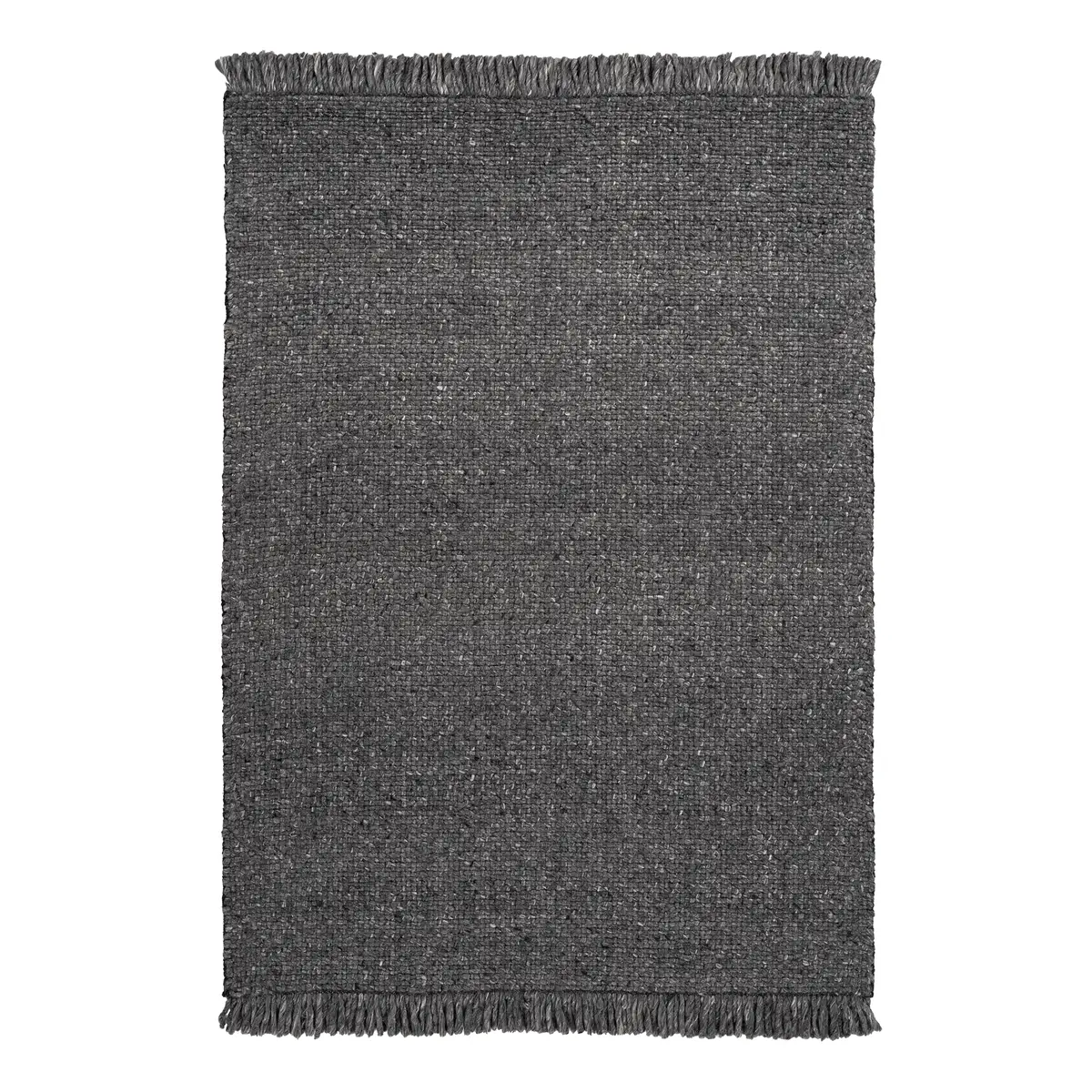 Wollteppich My Eskil Grau/Anthrazit 80 x 150cm Mischgewebe