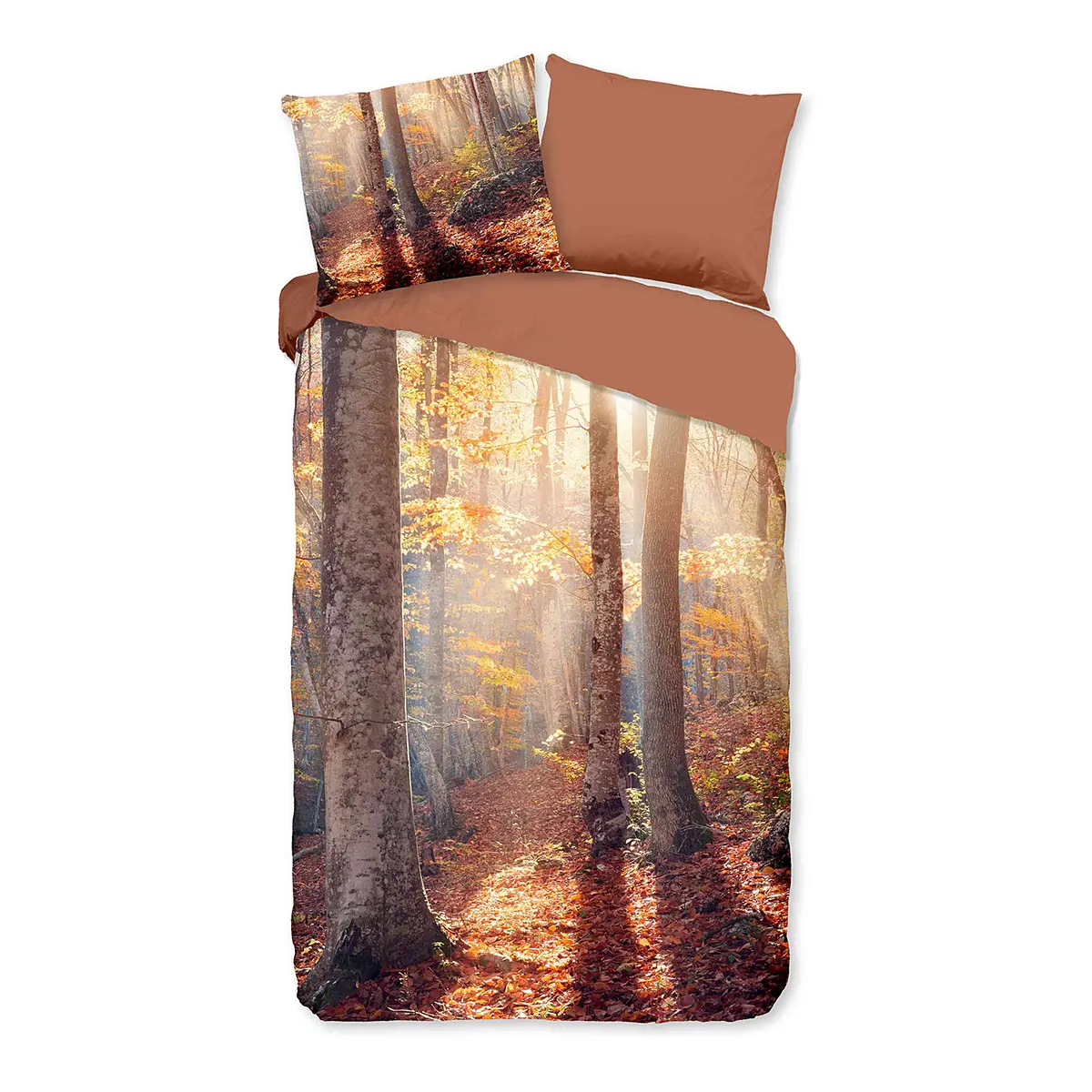 Microfaser Bettwäsche Autumn | Braun