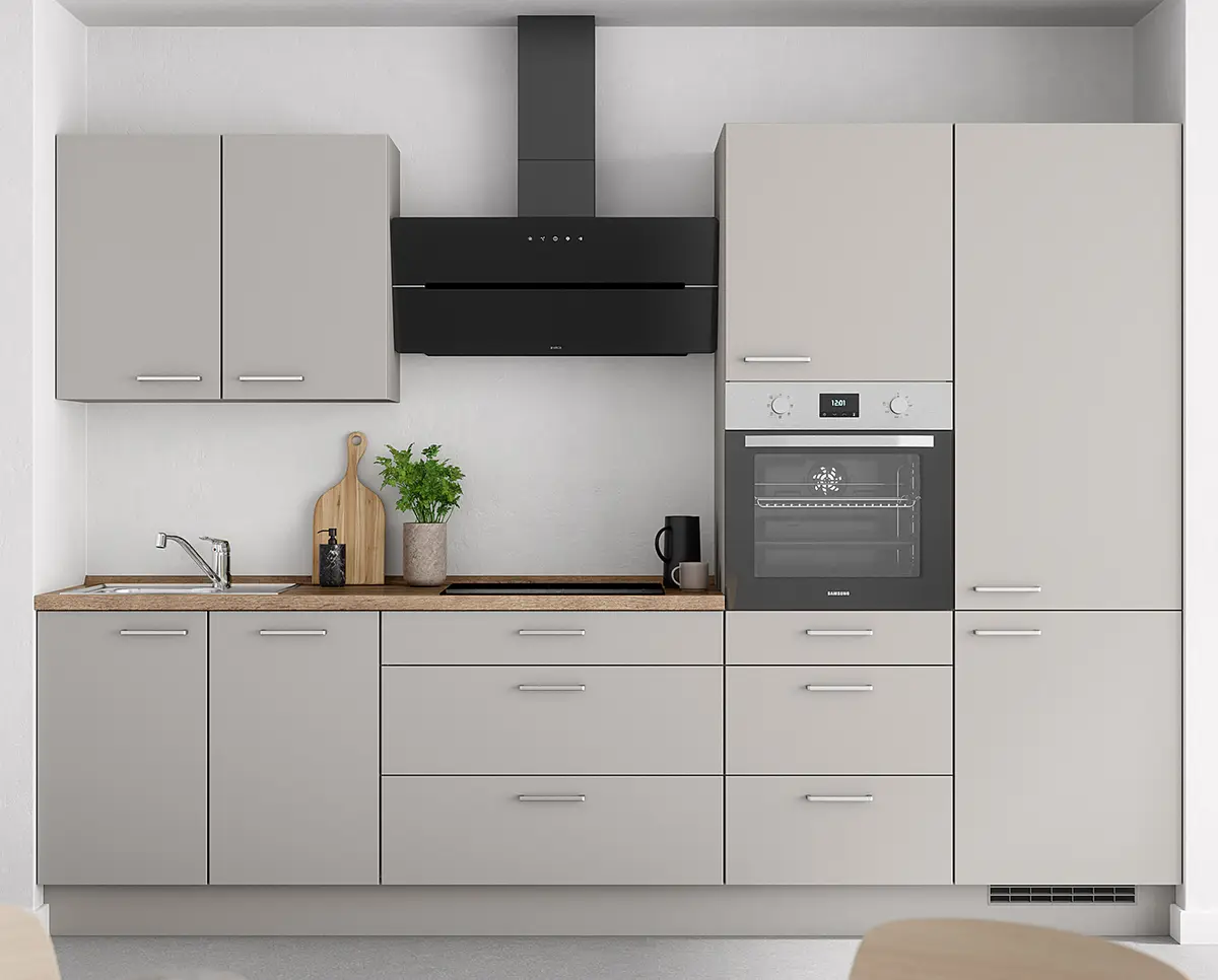 Küchenzeile High-Line Touch Variante D | Grau