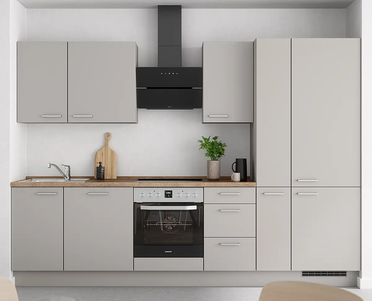 Küchenzeile High-Line Touch Variante B | Grau