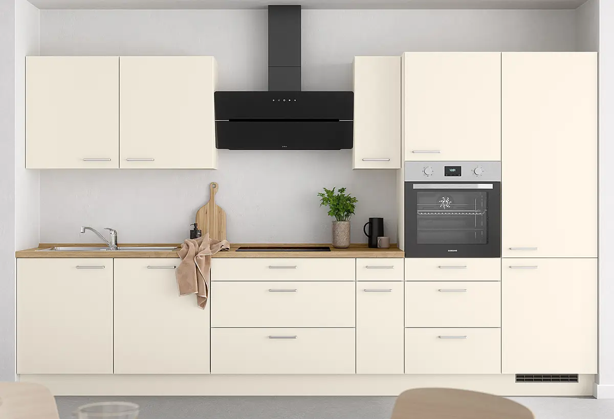 Küchenzeile High-Line Touch Variante D | Beige