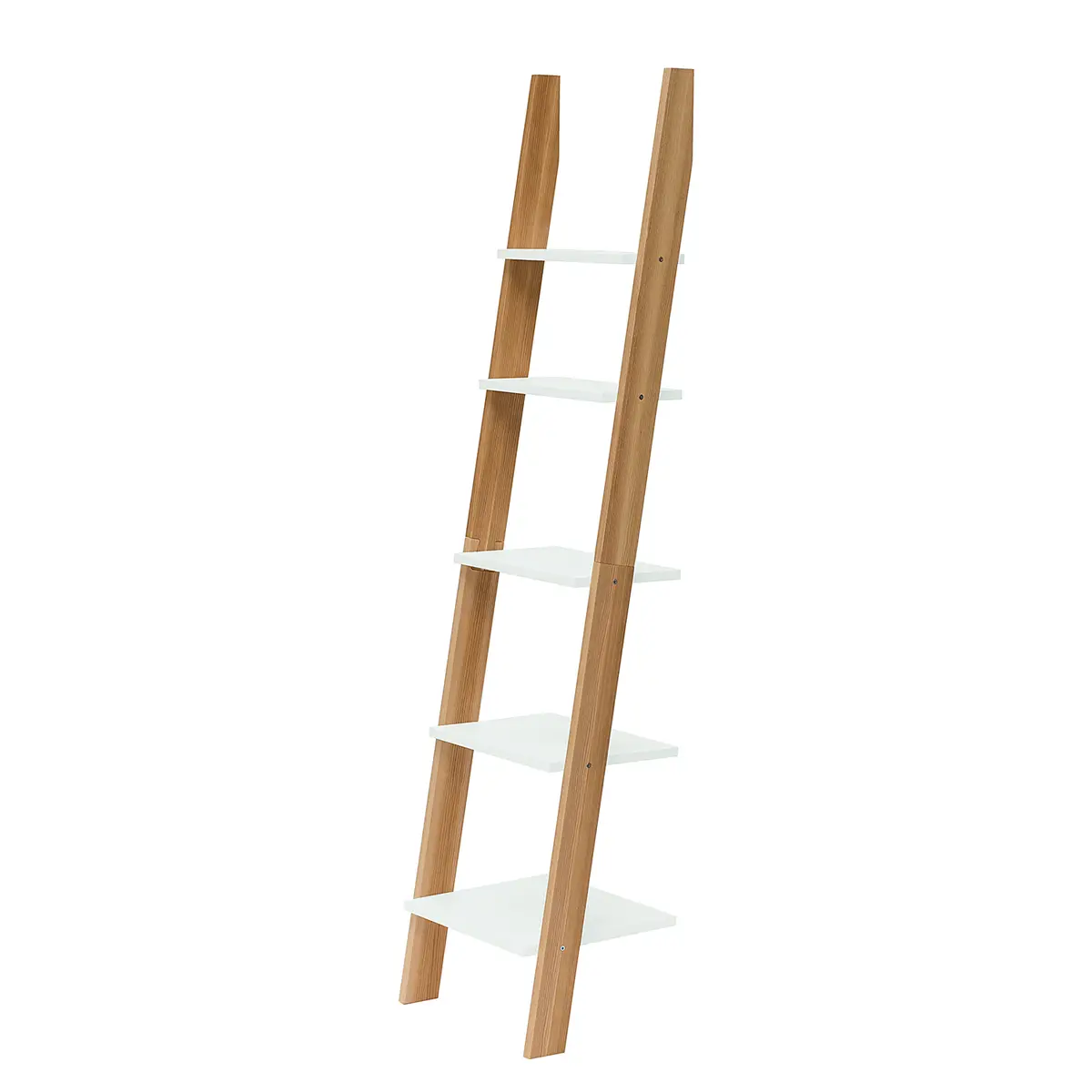 Leiterregal Typ A Esche Massiv, lackiert MDF Grün/Mint 45cm