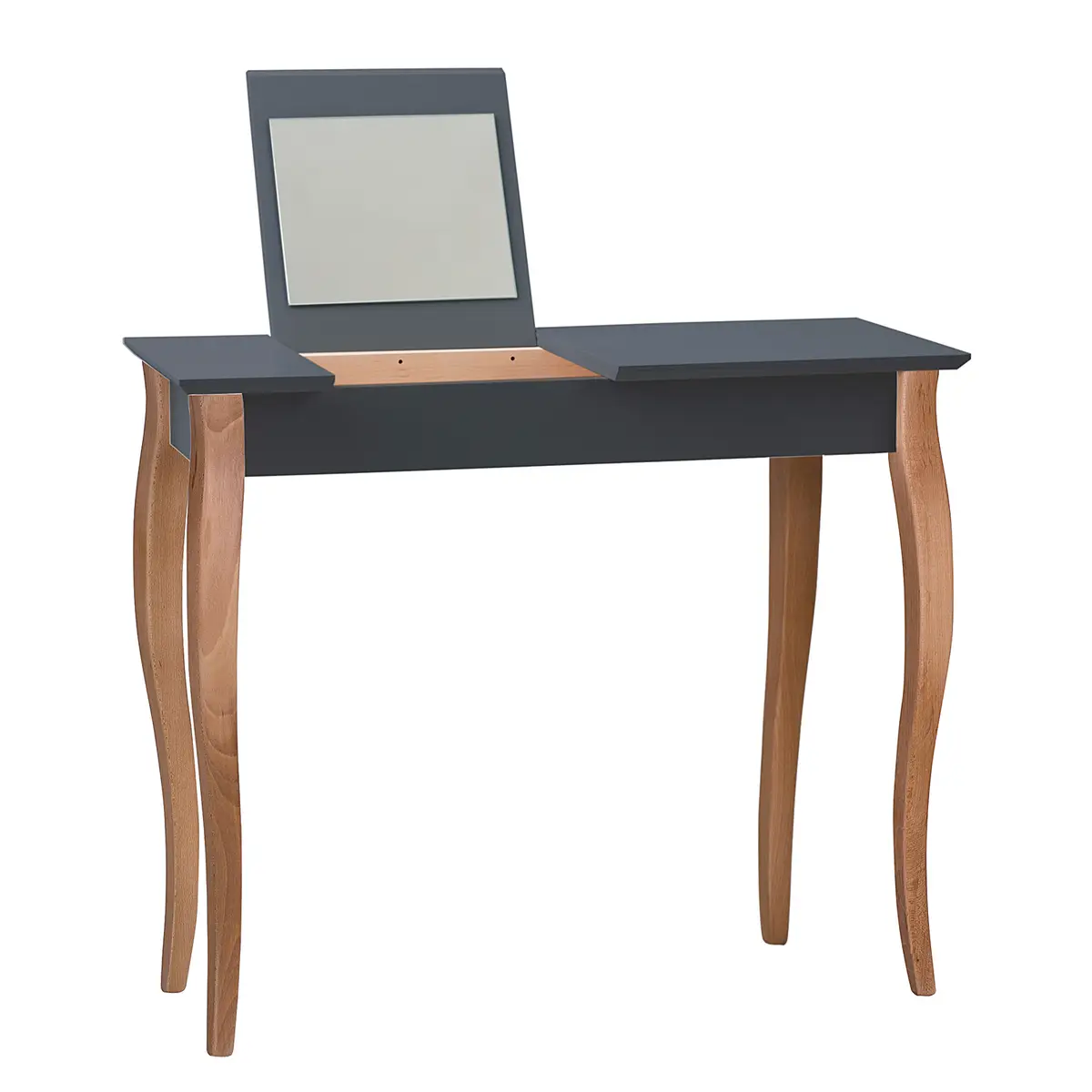 Schminktisch 85cm Schwarz/Anthrazit | Schwarz