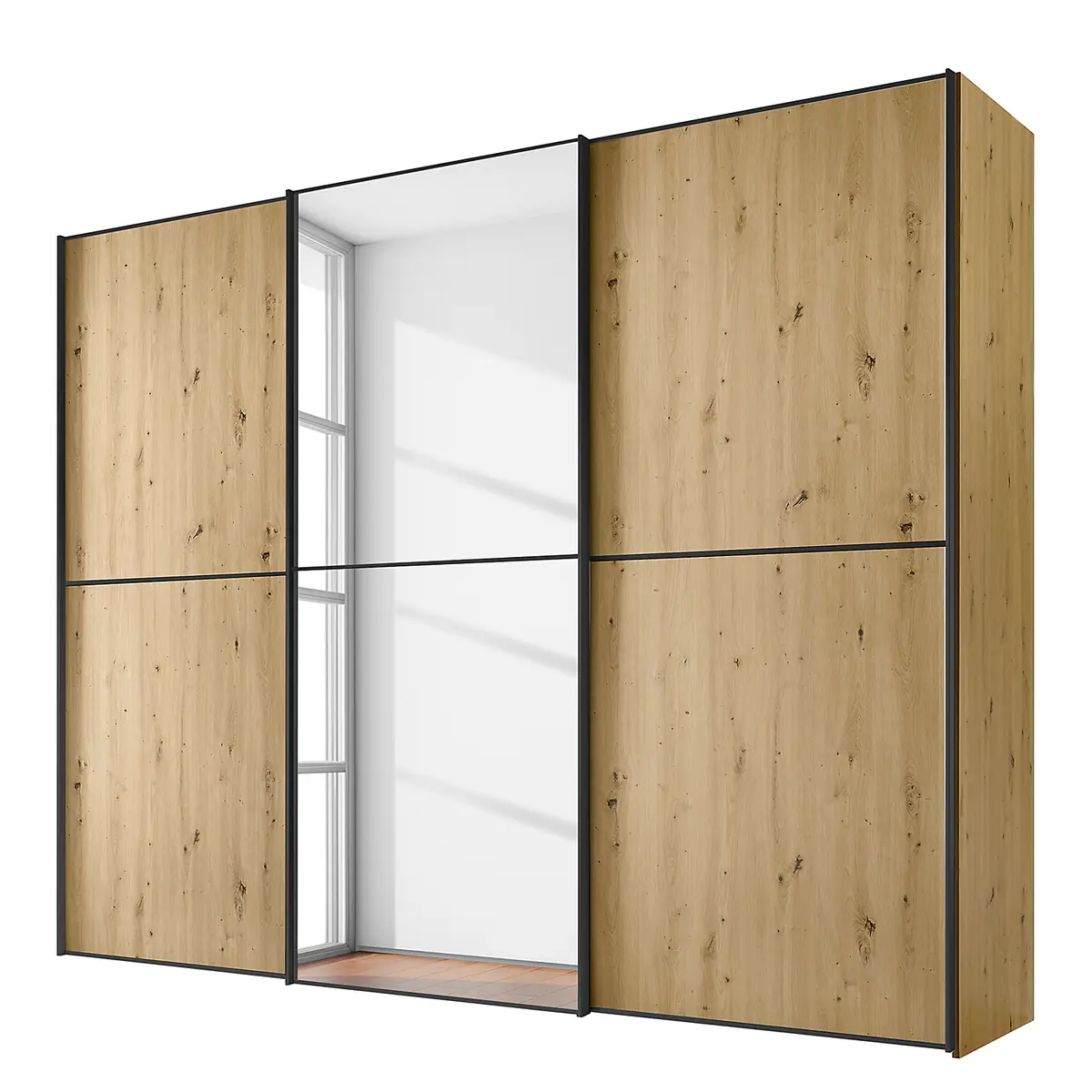 Schwebetürenschrank Typ B | Braun