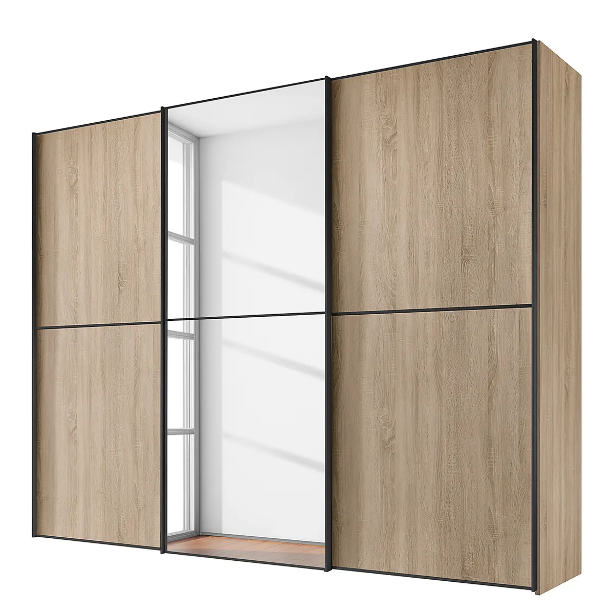 Schwebetürenschrank Typ B | Braun