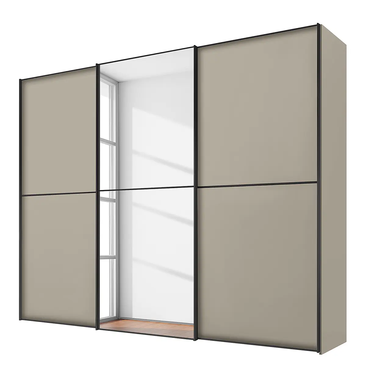 Schwebetürenschrank Typ B | Beige