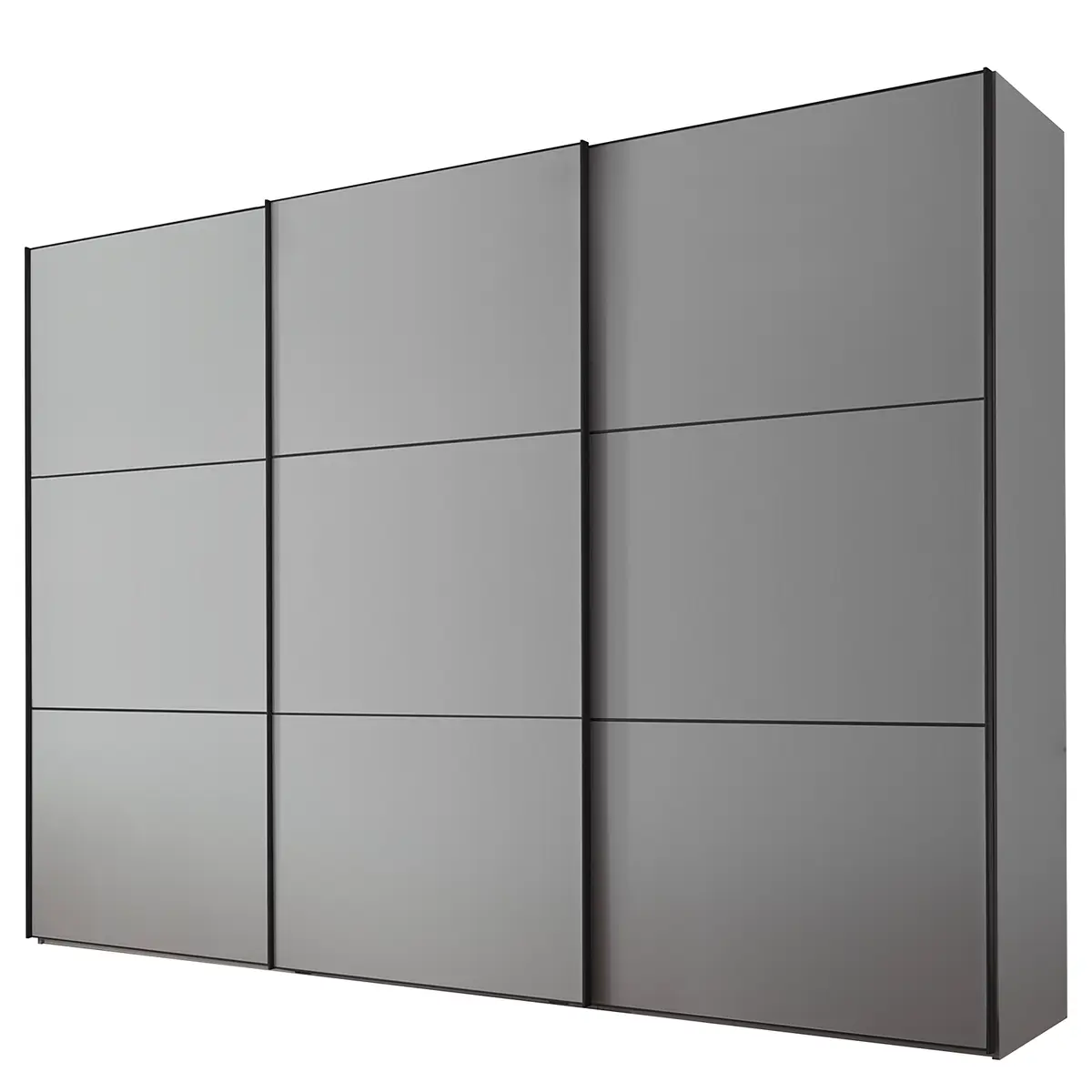 Schwebetürenschrank Includo Typ A 280cm Grau/Silbergrau | Grau