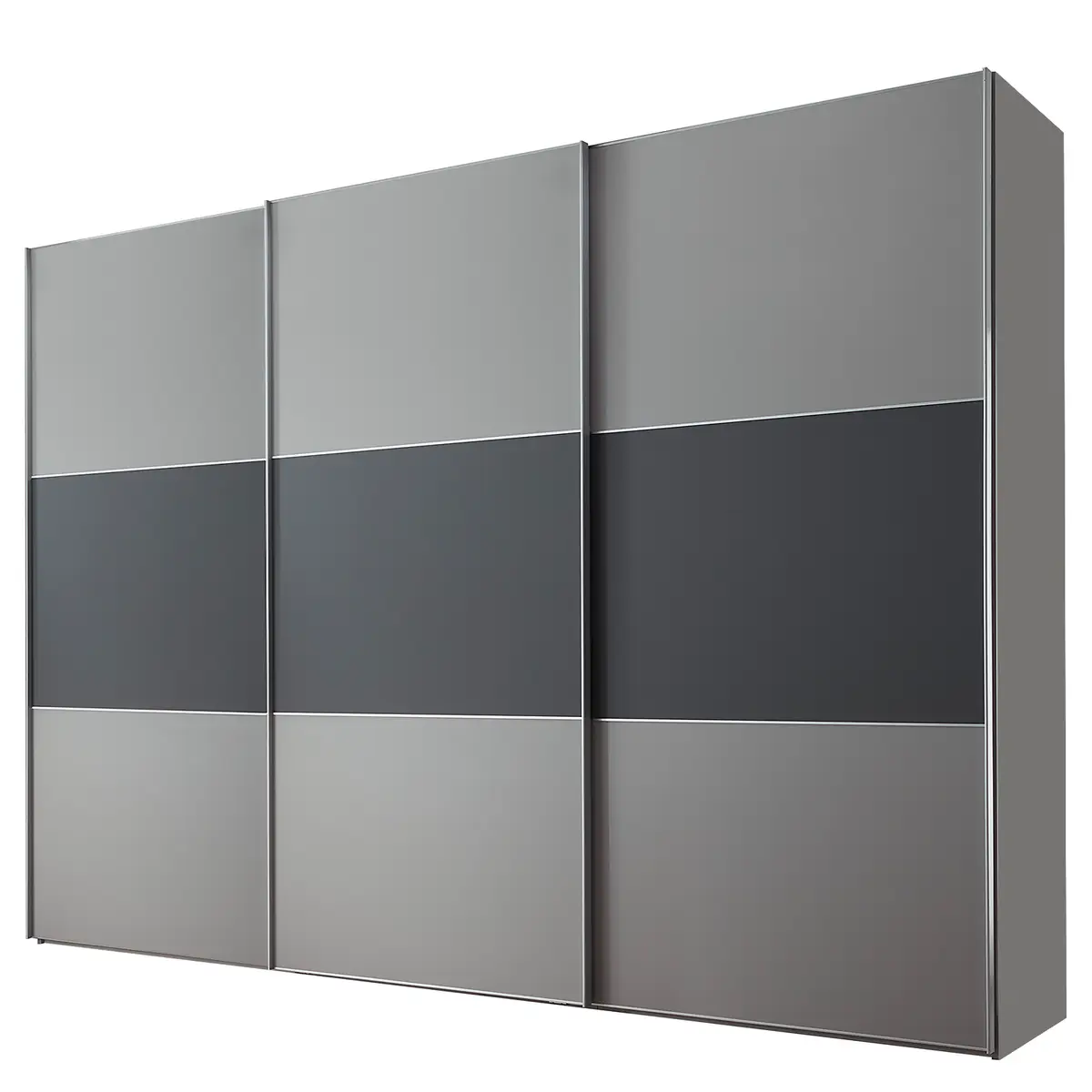 Schwebetürenschrank Includo Typ B | Grau