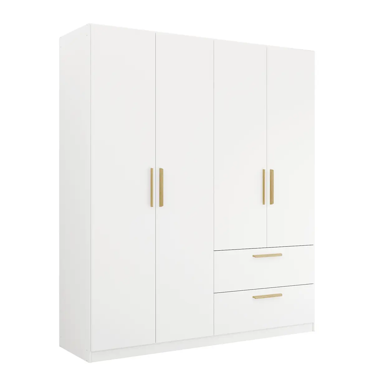 Drehtürenschrank Skandi | Weiß