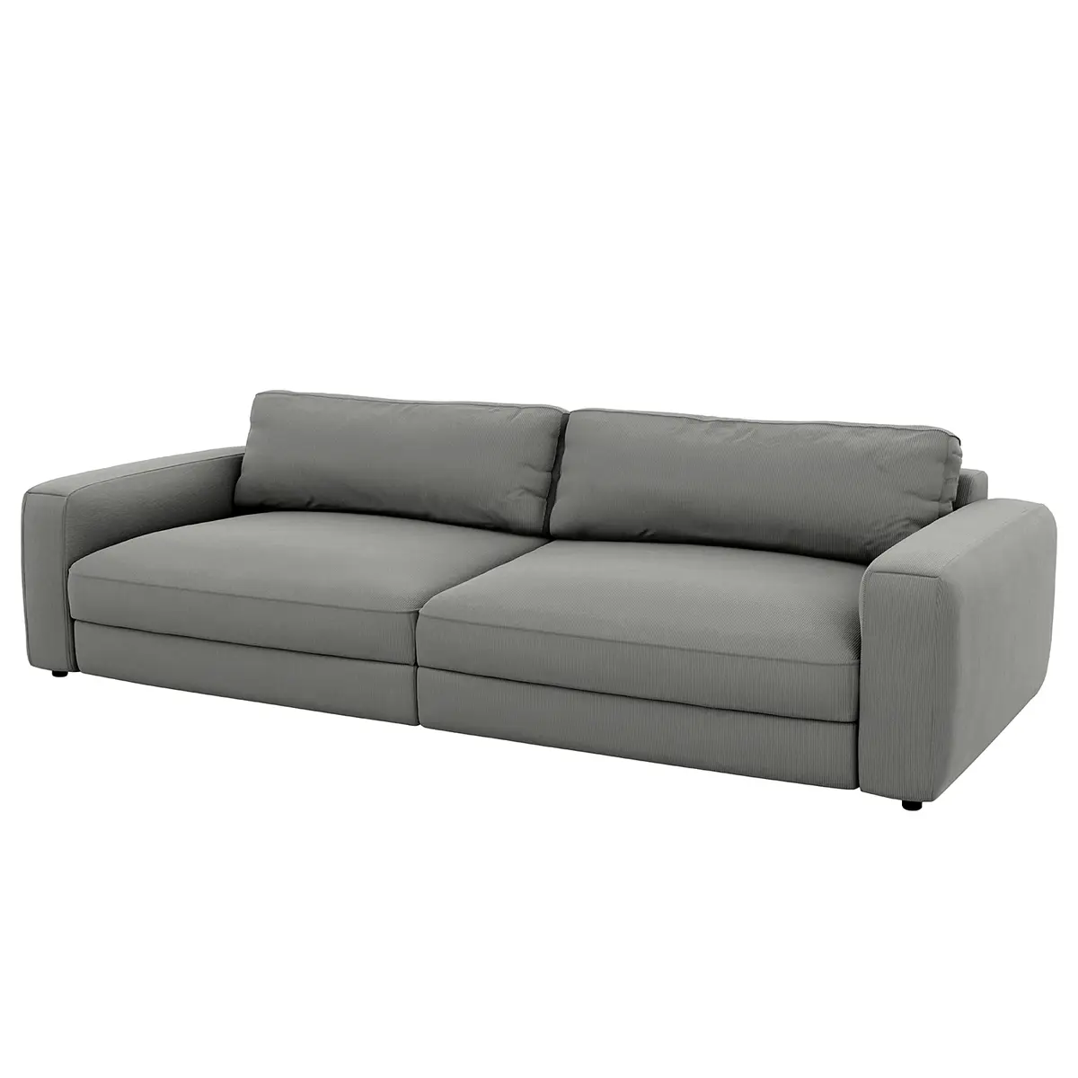 Big-Sofa Grau Cordstoff Maiva | Grau