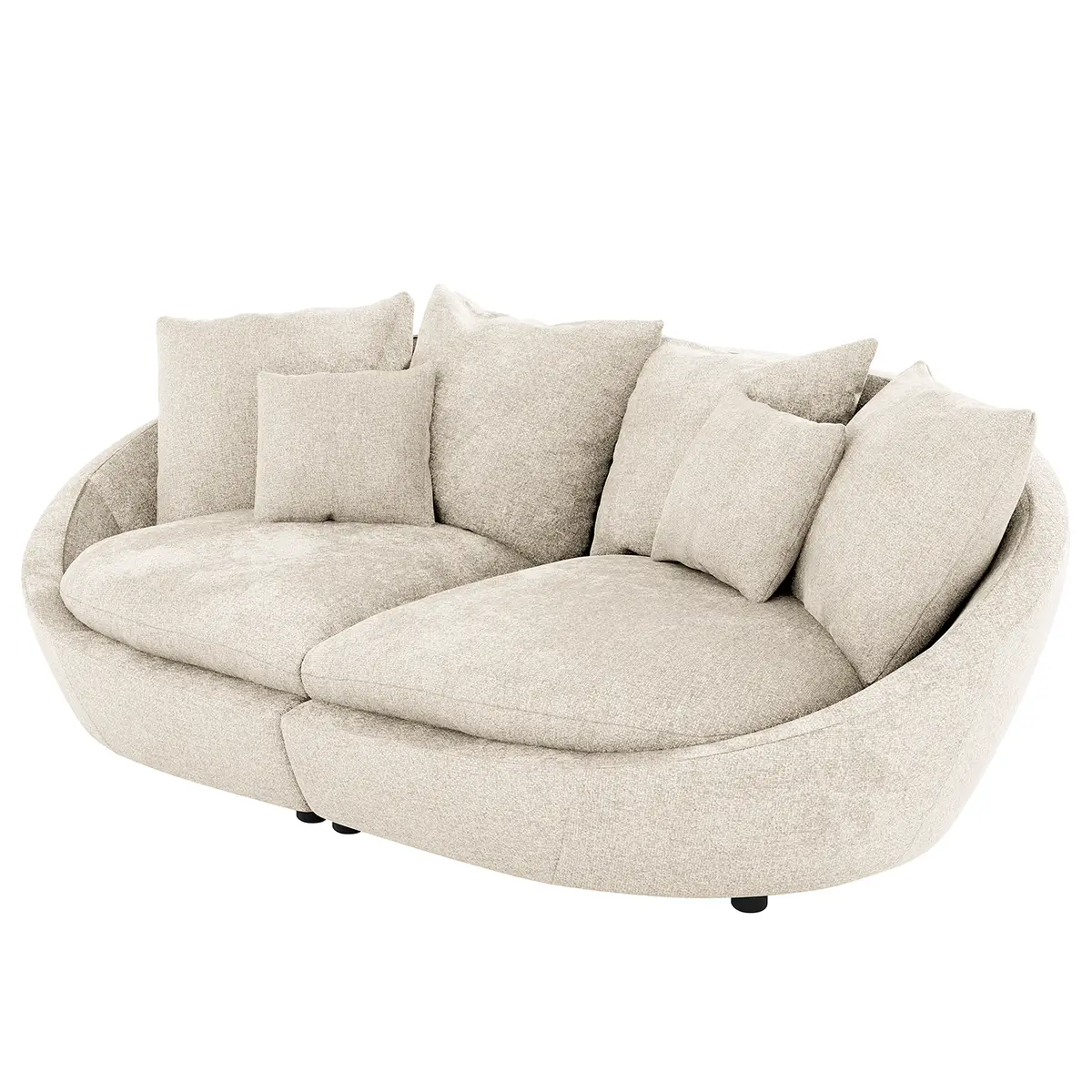 Big-Sofa CARTAYA Beige Webstoff Gilah 280cm Skandi | Beige