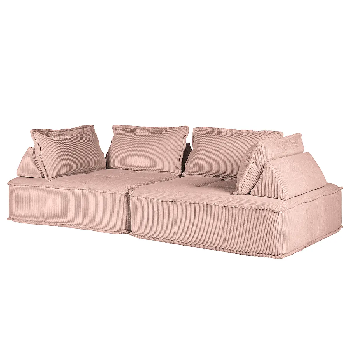 2-Sitzer Sofa Violett Cordstoff Riganton | Mehrfarbig
