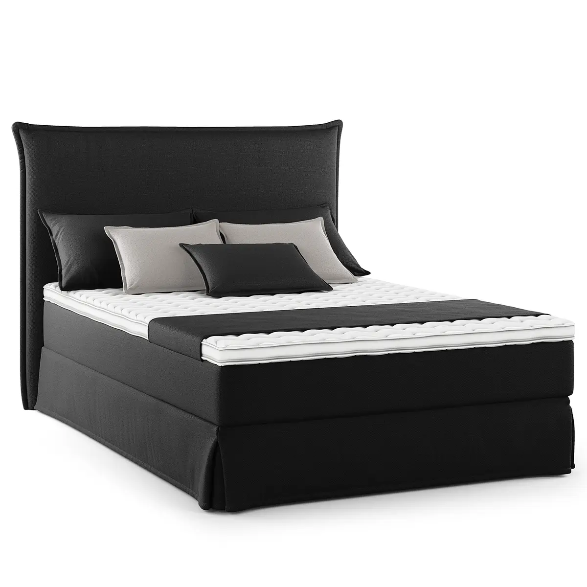 Boxspringbett Orela | Schwarz