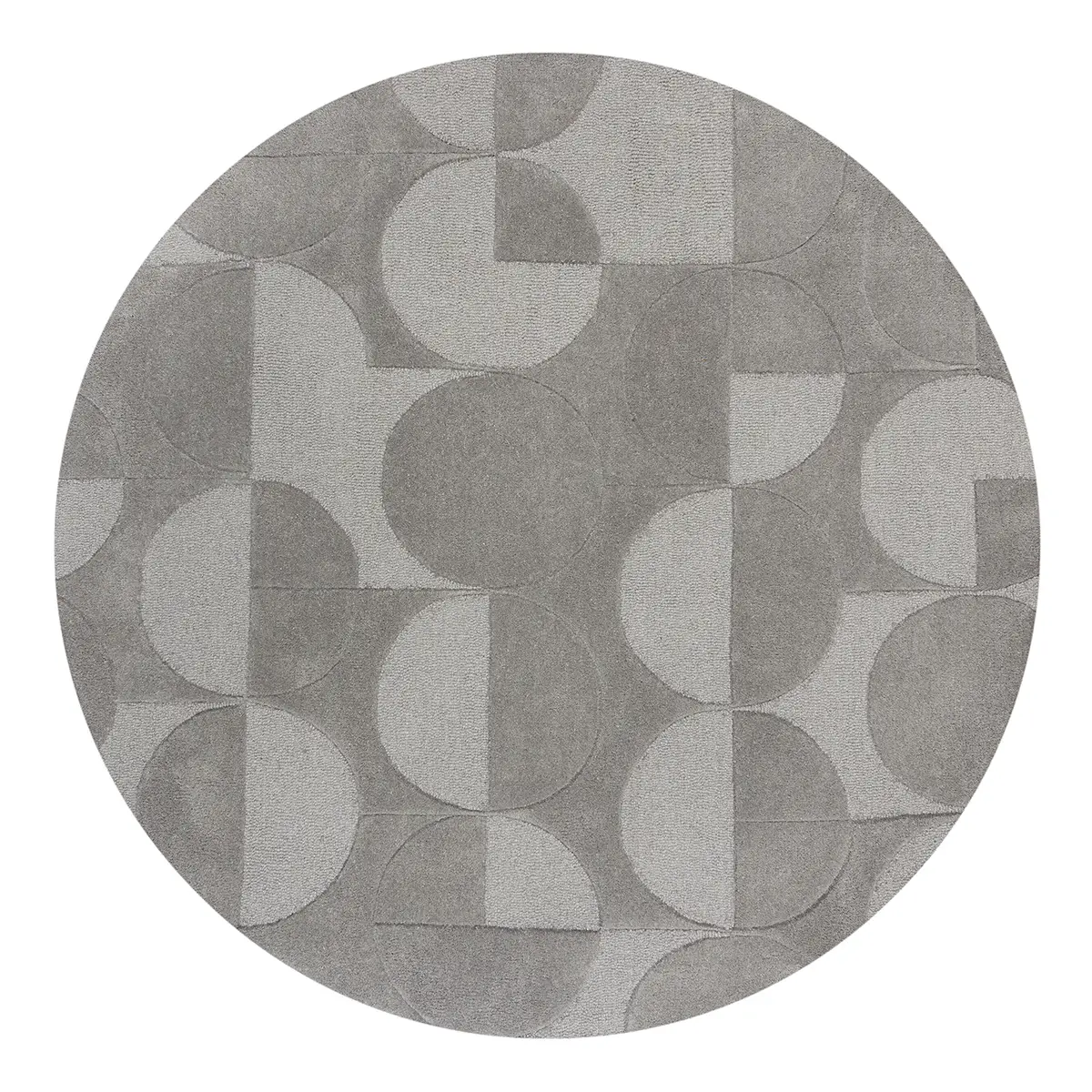 Wollteppich Gigi Grau/Grau 160 x 160cm | Grau