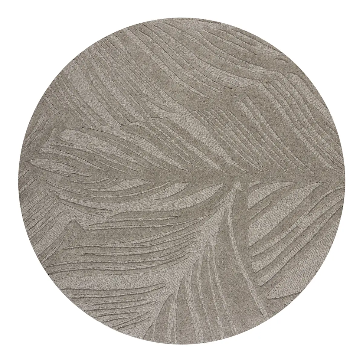 Wollteppich Lino Leaf Grau/Grau 160 x 160cm | Grau