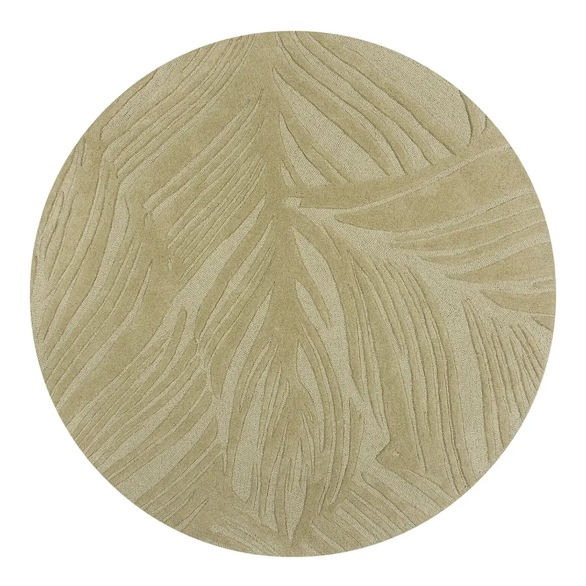 Wollteppich Lino Leaf Grün/Hellgrün 160 x 160cm | Grün