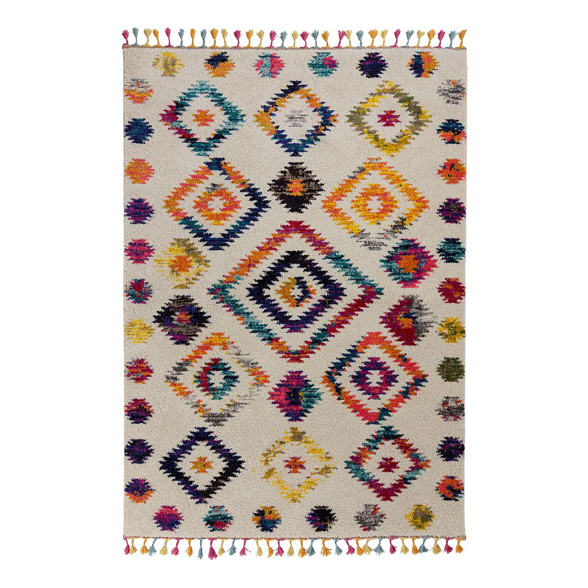 Kurzflorteppich Bohemia Multicolor 200 x 290cm | Mehrfarbig