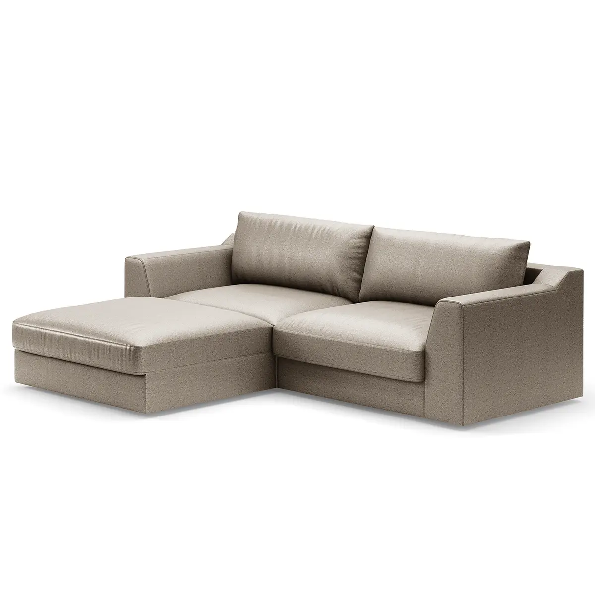 Ecksofa mit Longchair Taeko | Grau