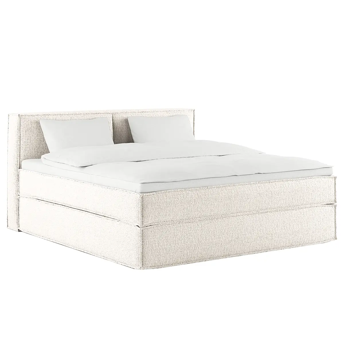 Premium Boxspringbett KINX | Weiß