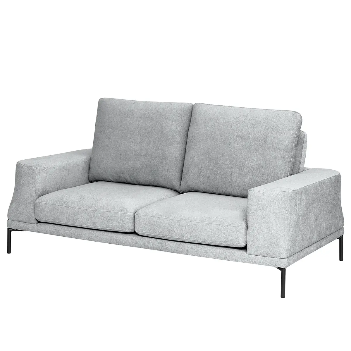 2,5-Sitzer Sofa Grau Webstoff Stormy | Grau