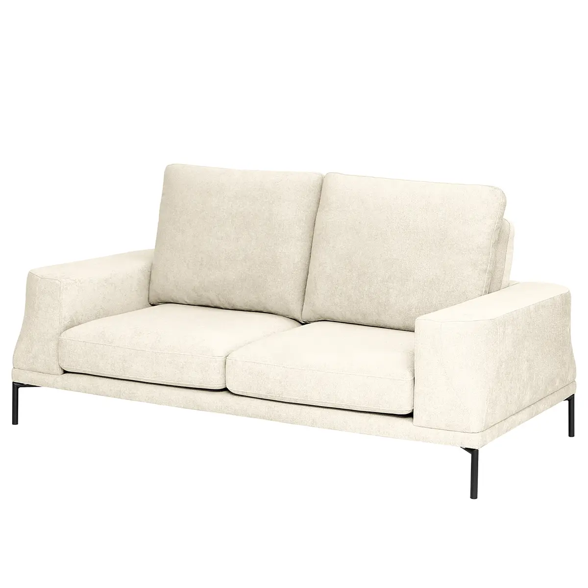 2,5-Sitzer Sofa Beige Webstoff Stormy | Beige