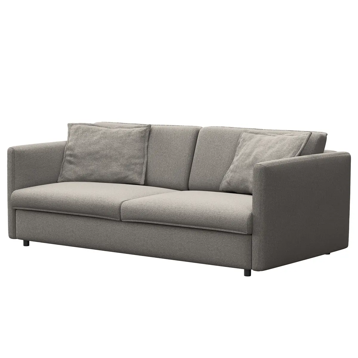 3-Sitzer Sofa Grau/Grau Webstoff Mava | Grau