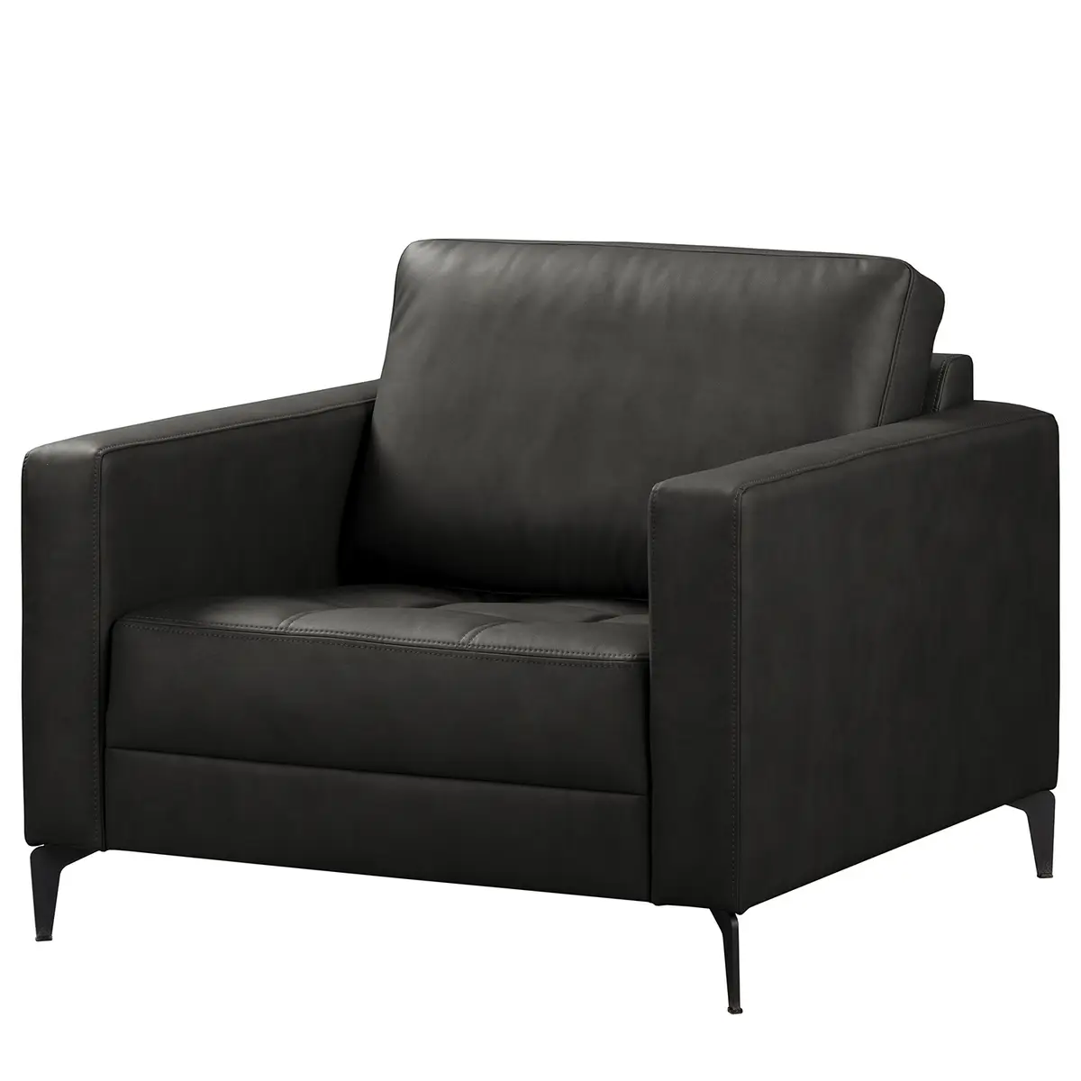 Sessel Schwarz Microfaser Gardi | Schwarz