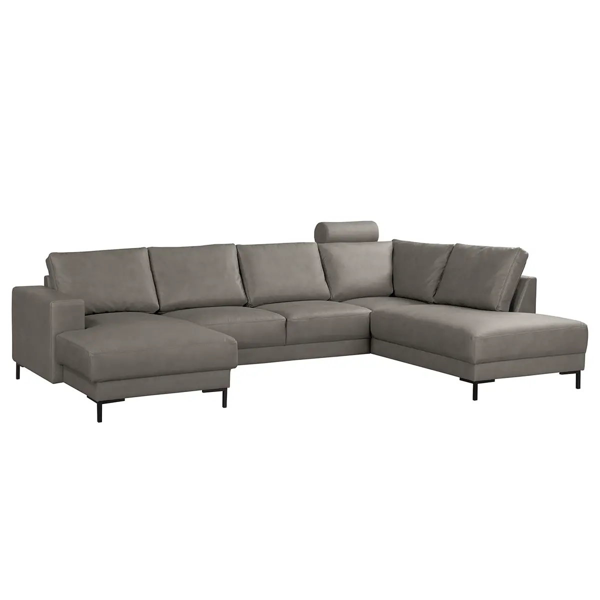 Wohnlandschaft Grau Microfaser Gardi | Grau