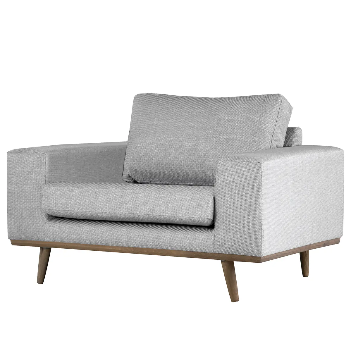 Sessel Grau/Hellgrau Strukturstoff Otrera | Grau
