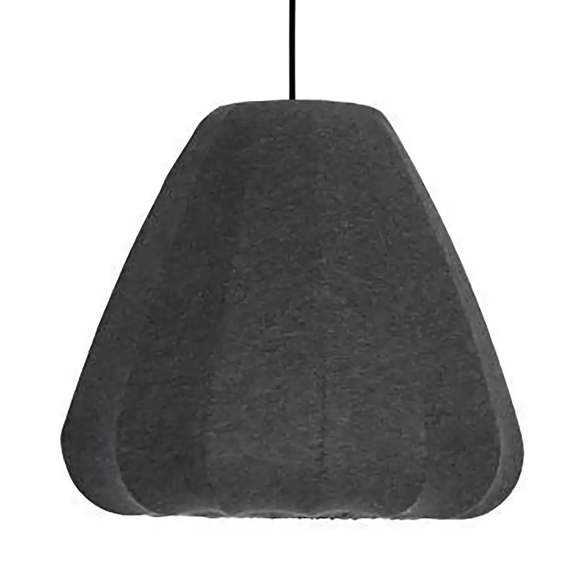Pendelleuchte Barlaston Typ A Ø 35cm Schwarz Mischgewebe E27 | Schwarz