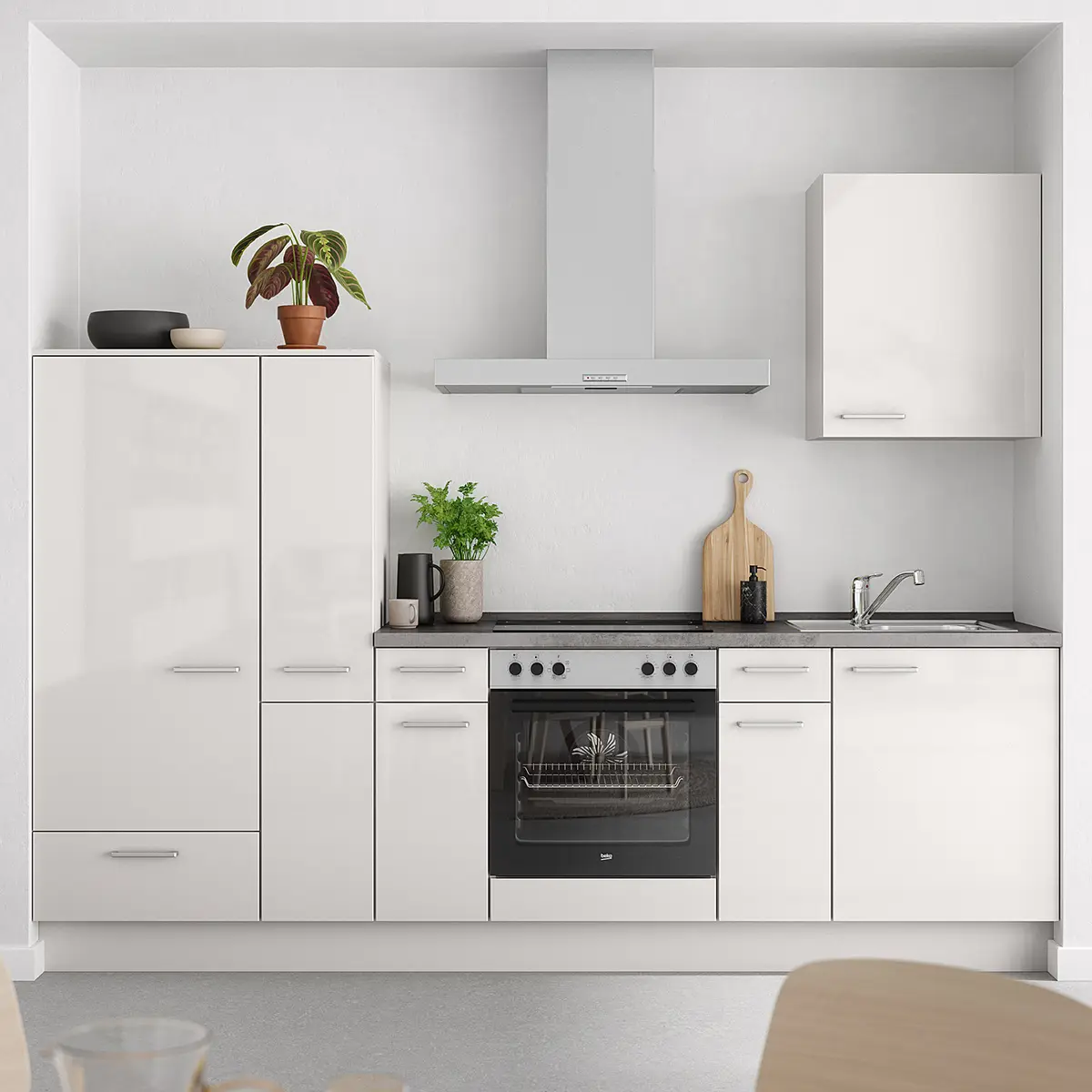 Nobilia Küchenzeile Low-Line Flash Kombi A | Grau