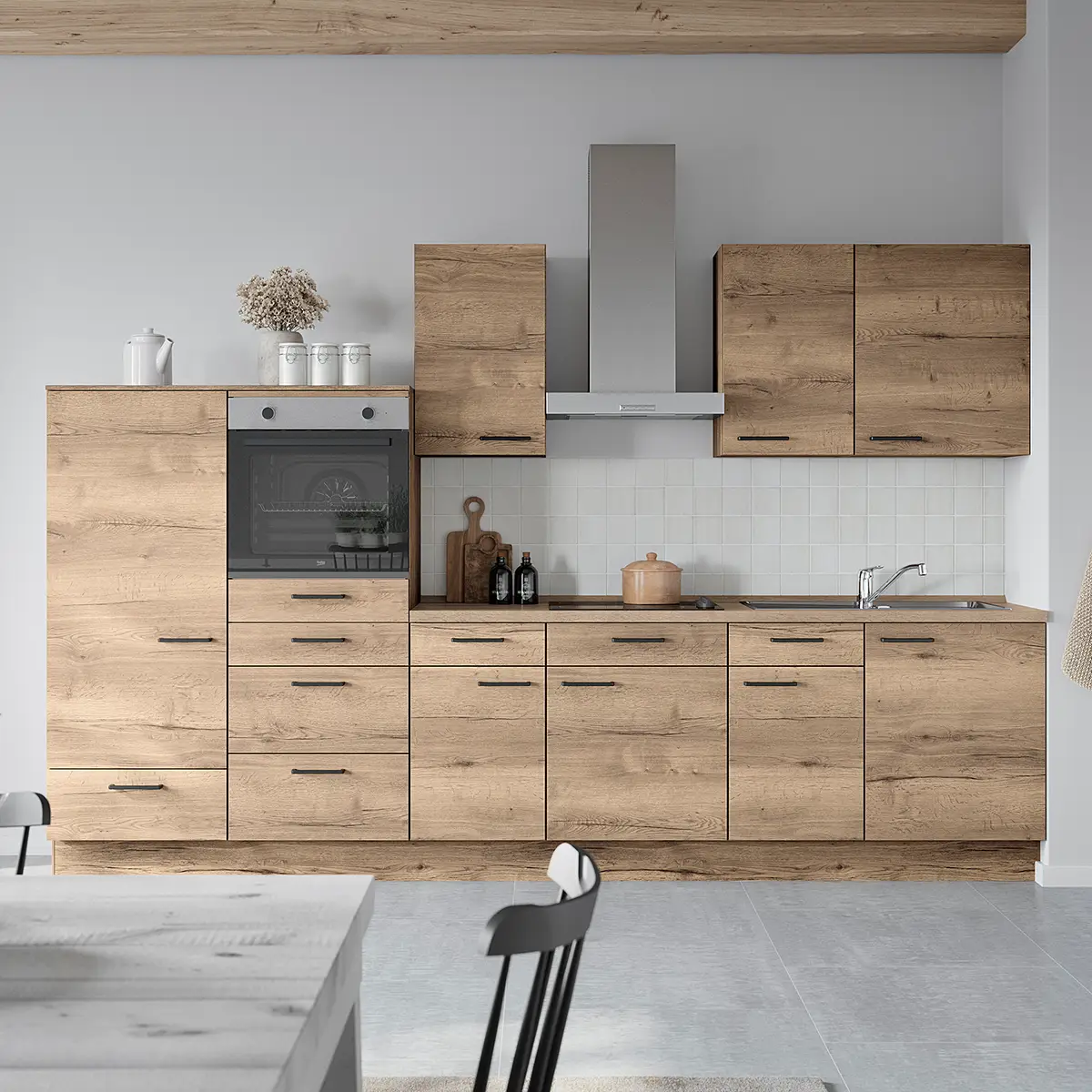 Küchenzeile Structura Kombi D | Braun