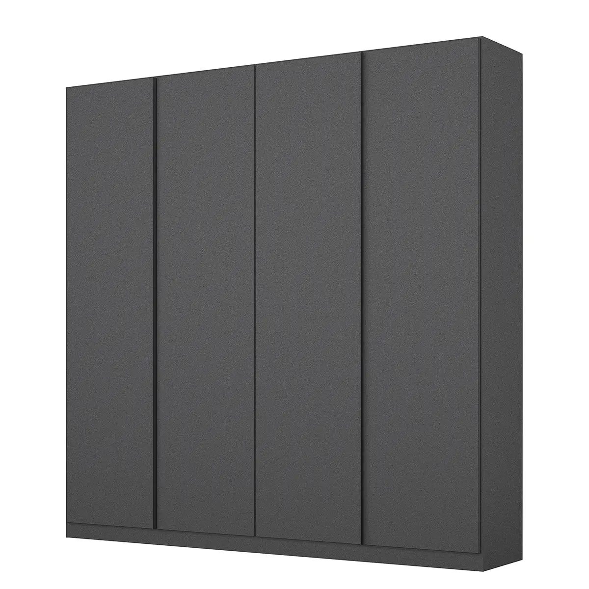 Drehtürenschrank 181cm Grau/Graumetallic Premium | Grau