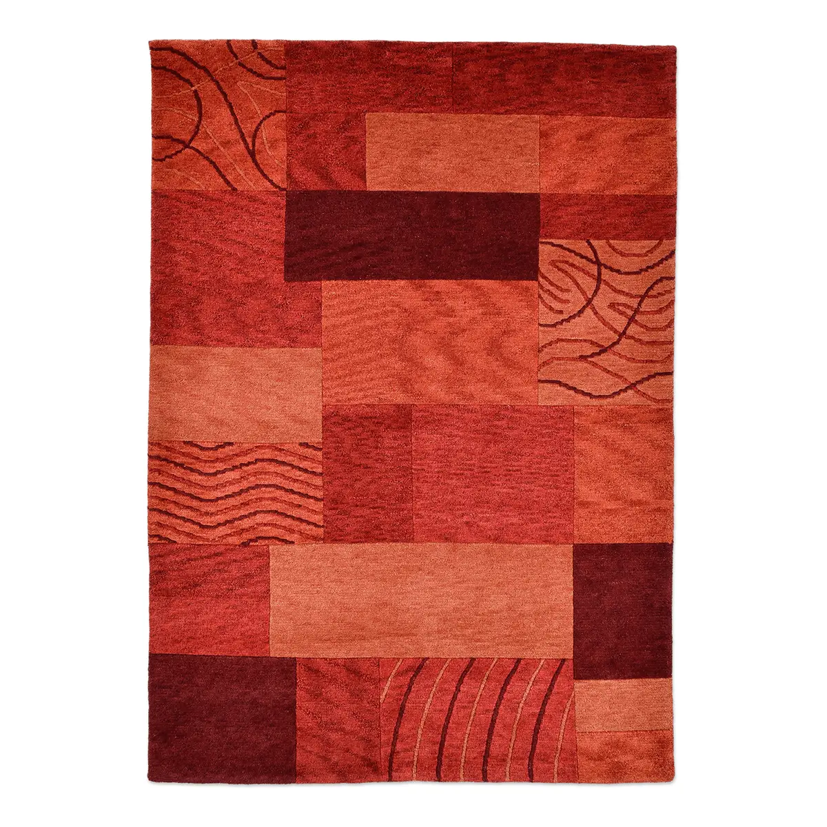 Wollteppich Domas | Rot