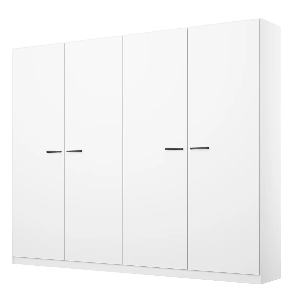 Drehtürenschrank 226cm Weiß/Alpinweiß ohne Spiegeltür/-en