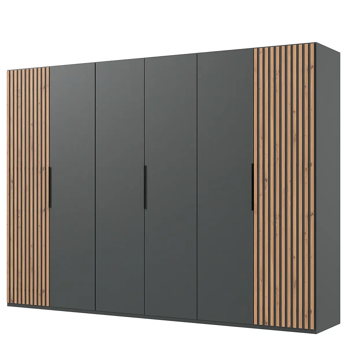 Drehtürenschrank Andorra | Grau