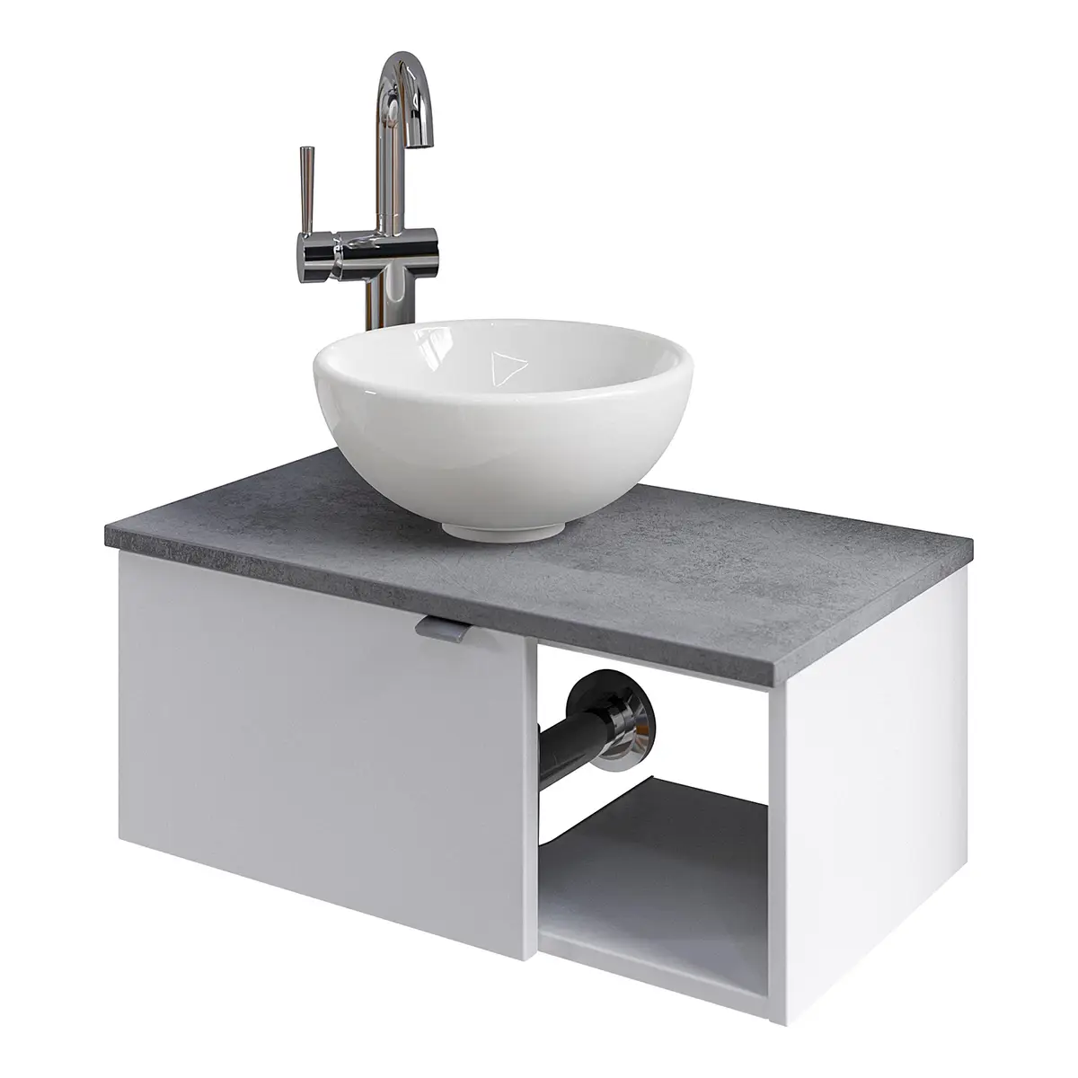 Waschtisch-Set 6915 Typ E | Weiß