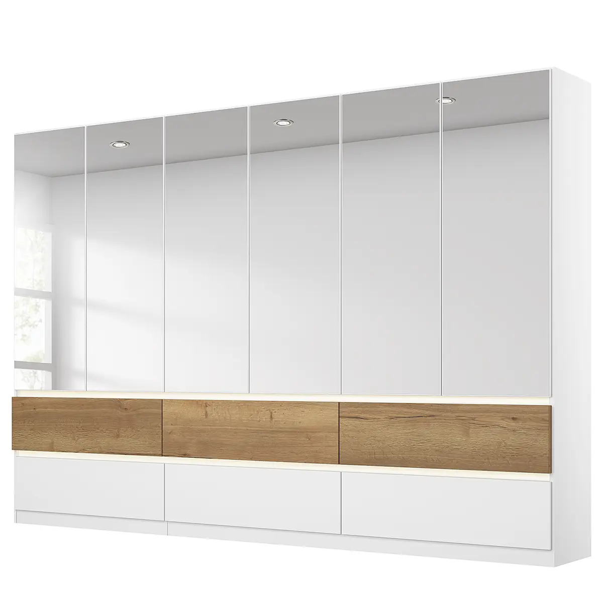 Drehtürenschrank Winnipeg | Weiß