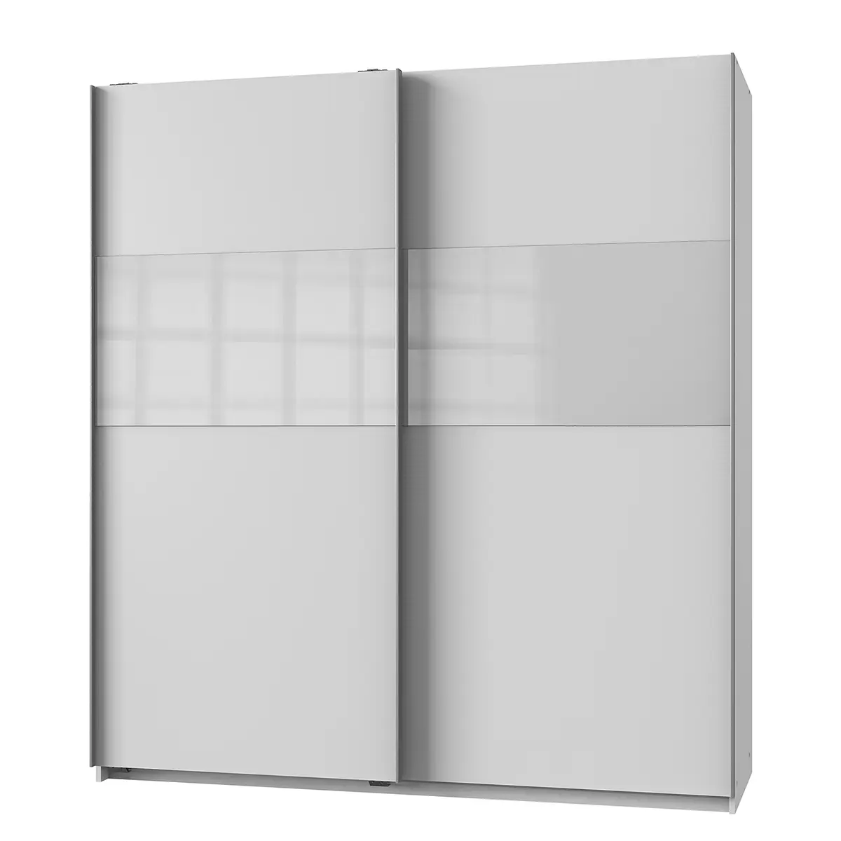 Schwebetürenschrank Bramfeld 1 135cm Weiß/Weiß | Weiß