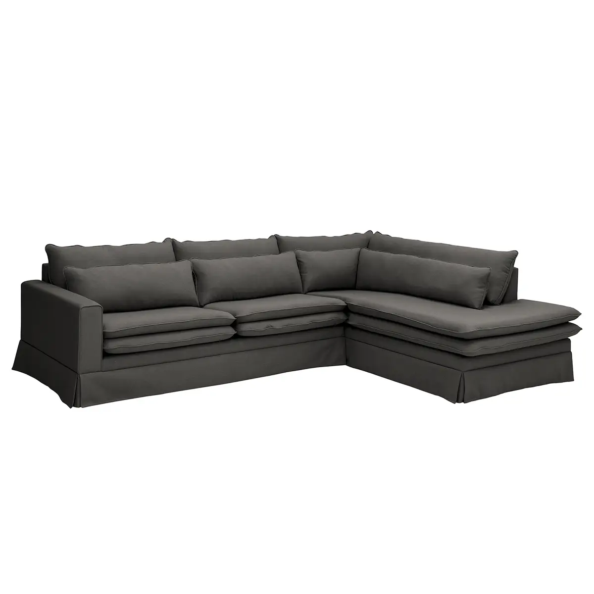 Ecksofa Dailman | Grau