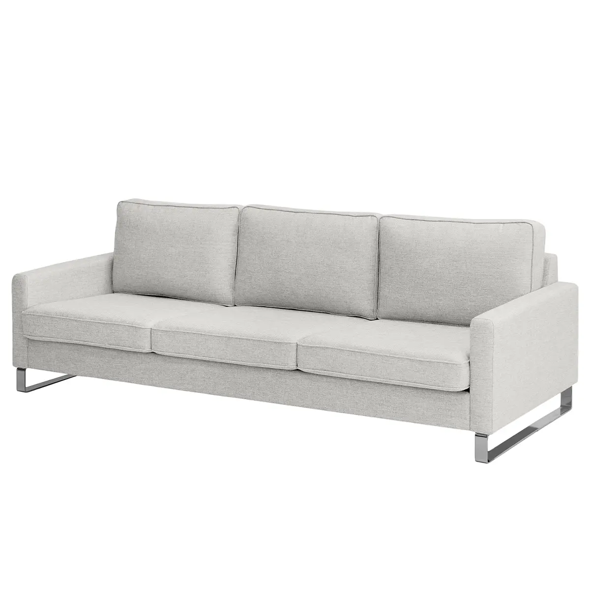 3-Sitzer Sofa Grau Strukturstoff Luela | Grau