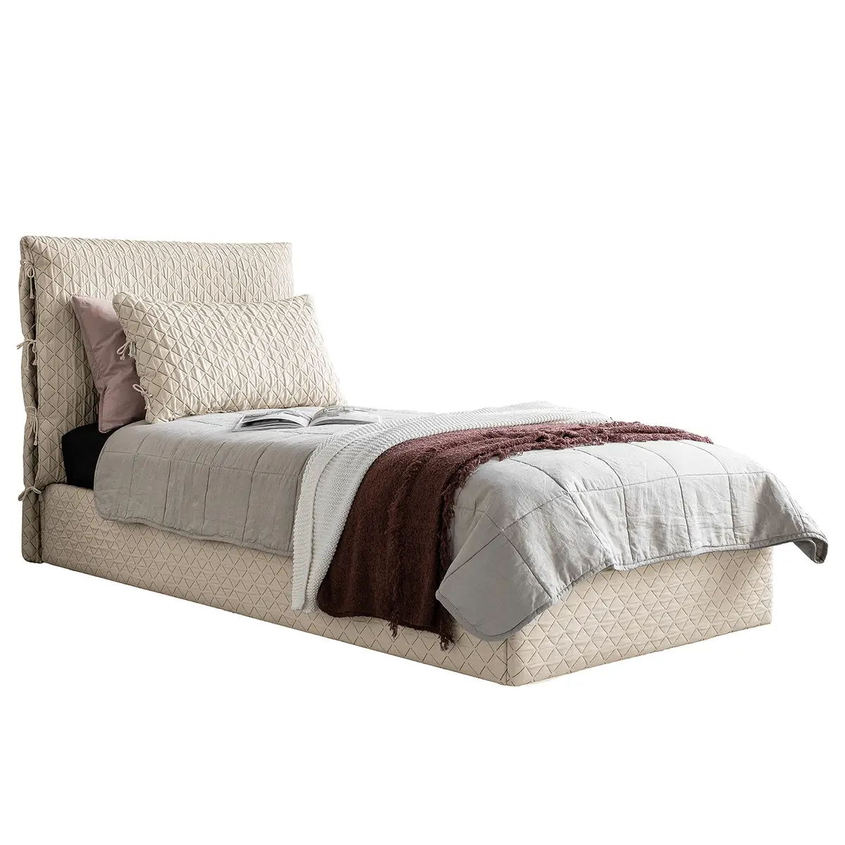 Polsterbett Sahalie | Beige