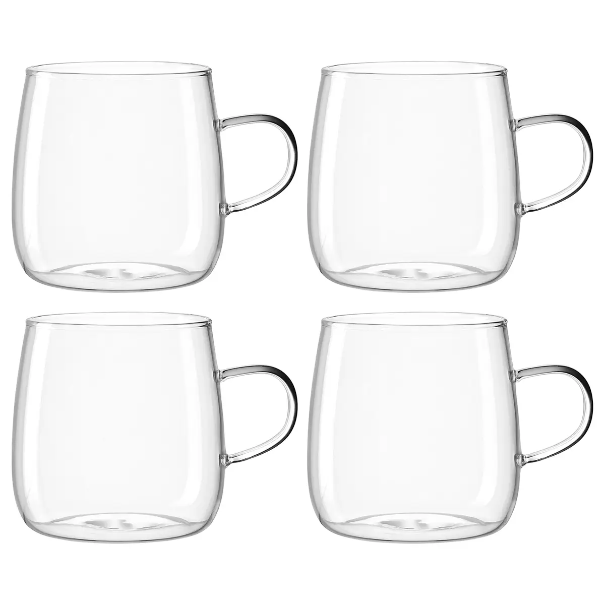 Teetasse 4er-Set | Transparent
