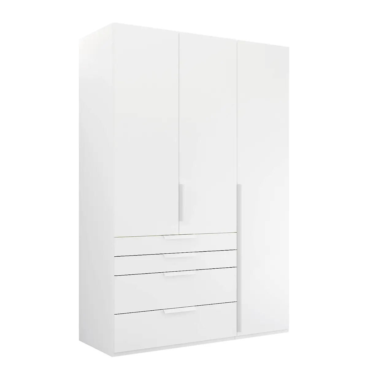 Drehtürenschrank Purisma Typ B 151cm Weiß/Alpinweiß | Weiß