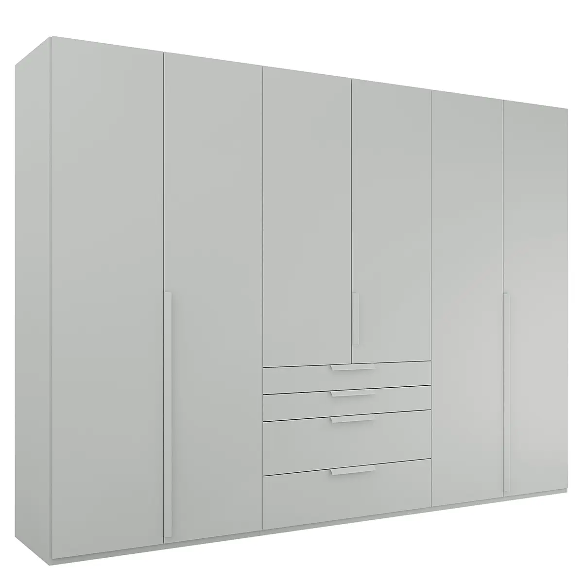 Drehtürenschrank Purisma Typ B 301cm Grau/Seidengrau | Grau