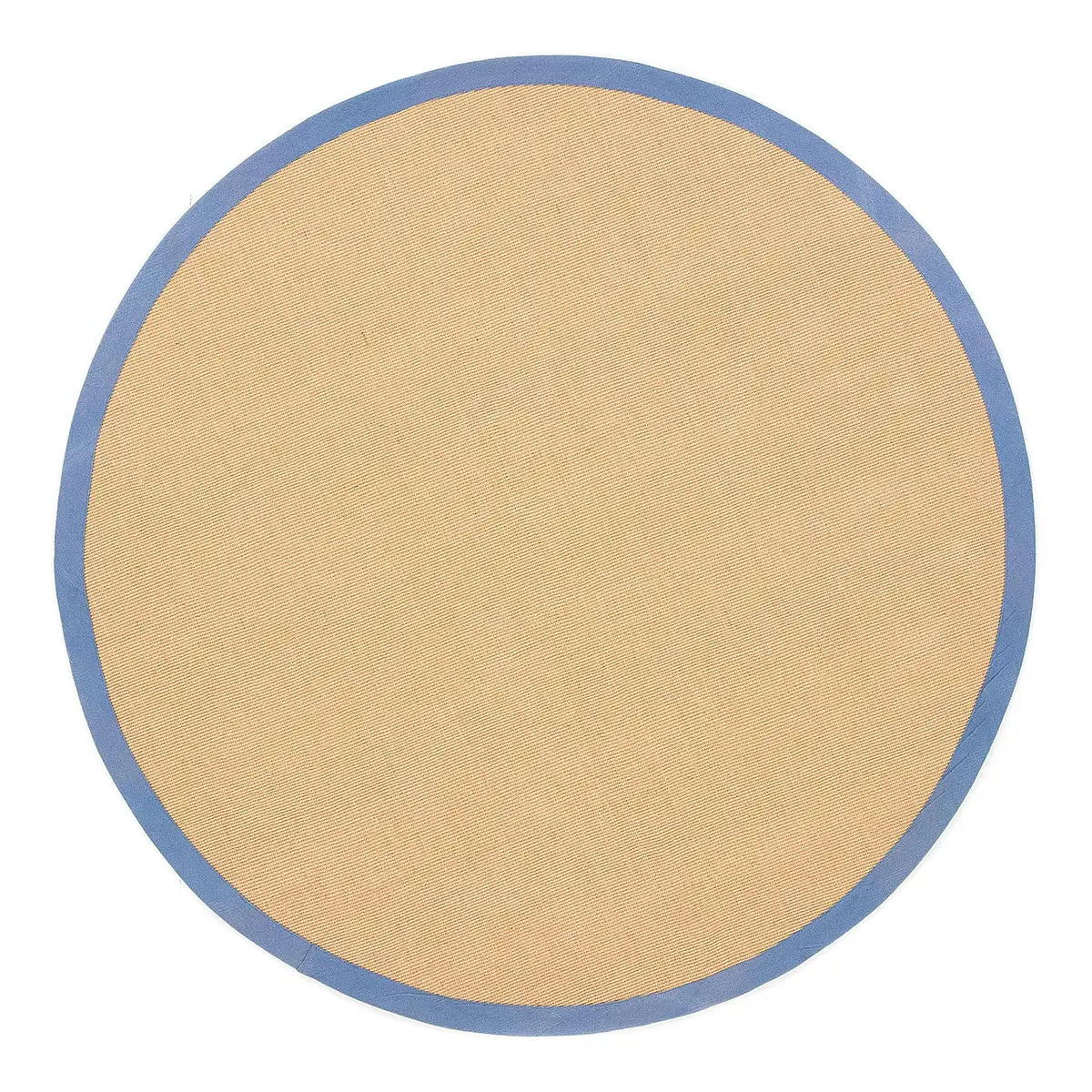 Juteteppich Bafor Rund Blau | Blau