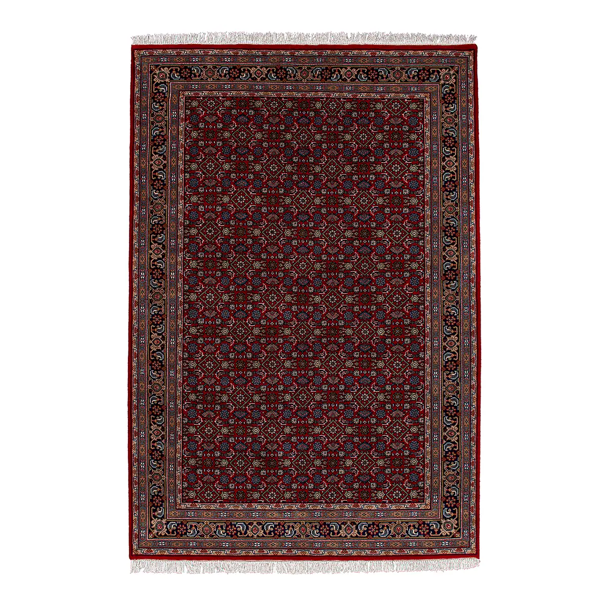 Wollteppich Benares Herati Rot/Rot 250 x 350cm Wolle | Rot