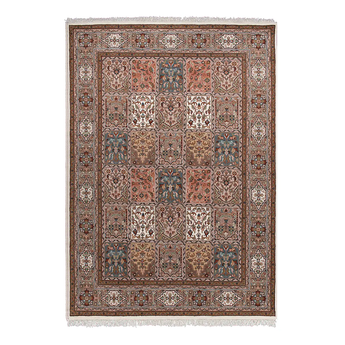 Wollteppich Benares Bachtiari | Beige